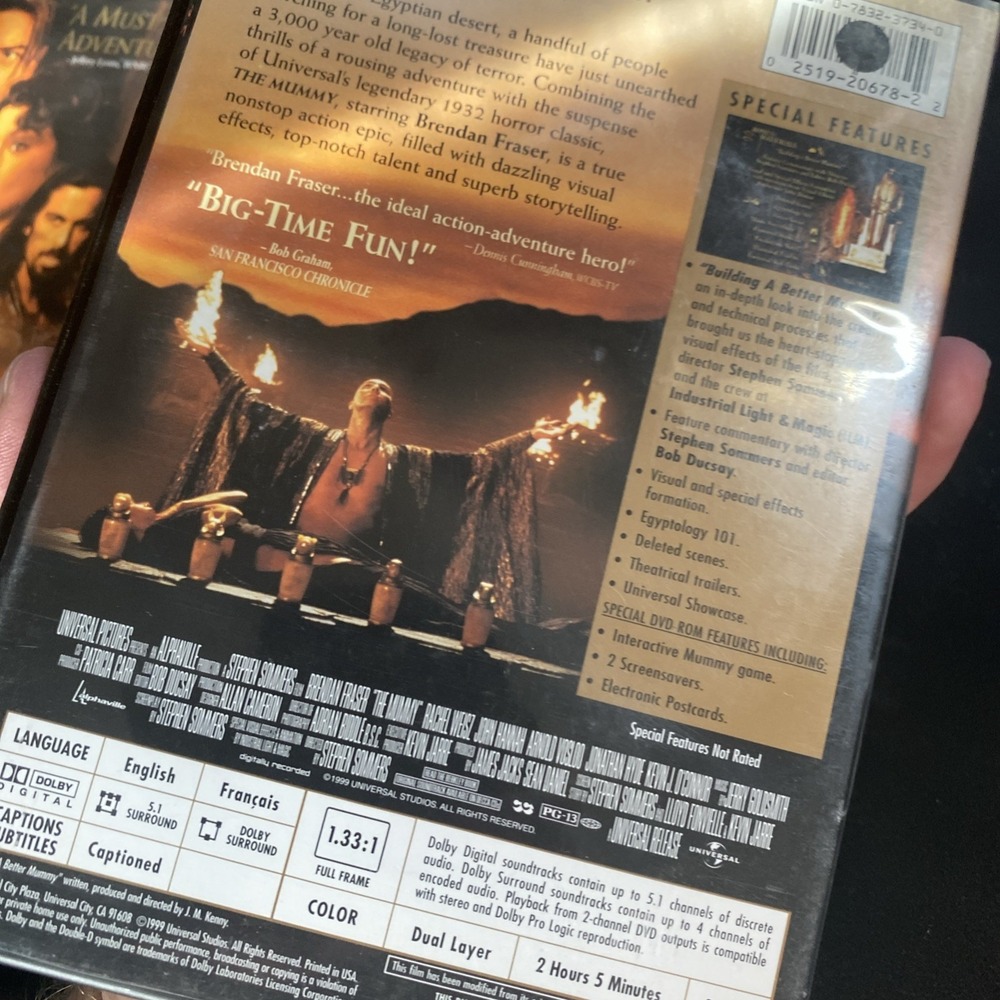 The Mummy Collection (DVD, 2002, 2-Disc Set) Fullscreen - Picture 8 of 8